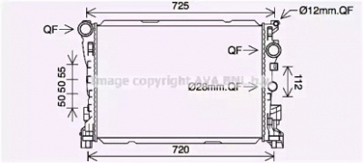 AVA QUALITY COOLING ms2691 -  Радиатор, охлаждение двигателя